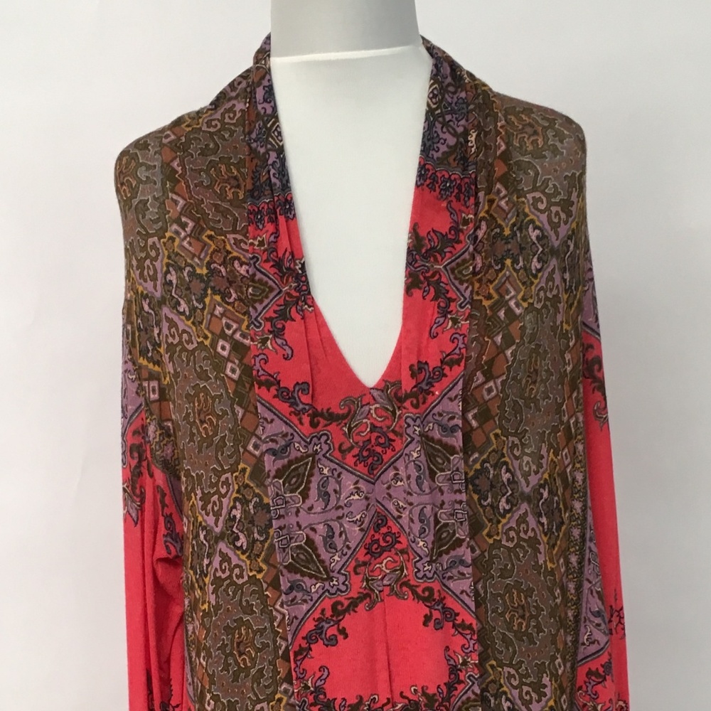 Etro Sz 44 Orange pattern Dress